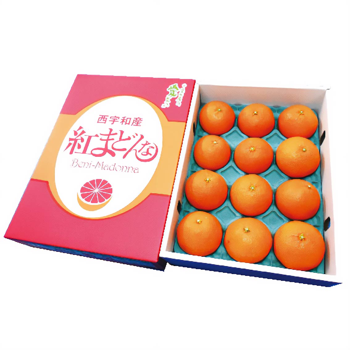 愛媛県オリジナルの品種「紅まどんな」