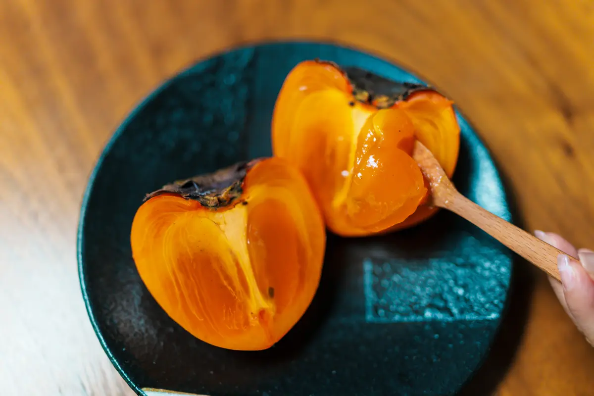 完熟少し前の柔らかくなった富士柿